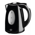 Glossy black plastic kettle