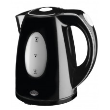 Glossy black plastic kettle